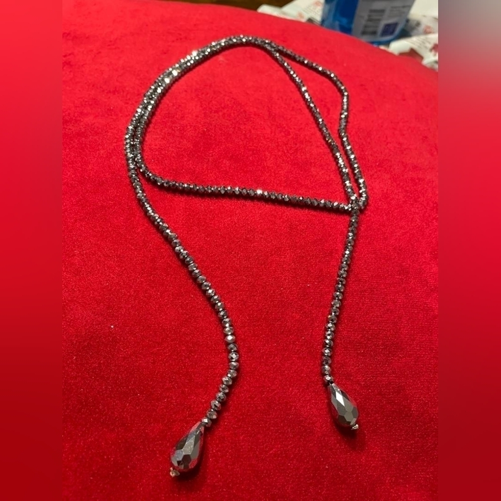 Women's long necklace, wrap around necklace